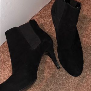 Ann Taylor Loft black bootie heels